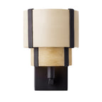 Blonde Moment 1 Light   Sconce - Matte Black/Honey/Medium Oak