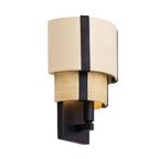 Blonde Moment 1 Light   Sconce - Matte Black/Honey/Medium Oak