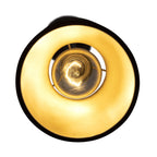 Mad Hatter 1 Light   Mini Pendant - Matte Black/French Gold