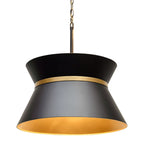 Mad Hatter 4 Light   Pendant - Matte Black/French Gold