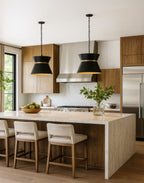 Mad Hatter 4 Light   Pendant - Matte Black/French Gold