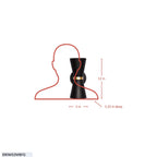 Mad Hatter 2 Light   Sconce - Matte Black/French Gold