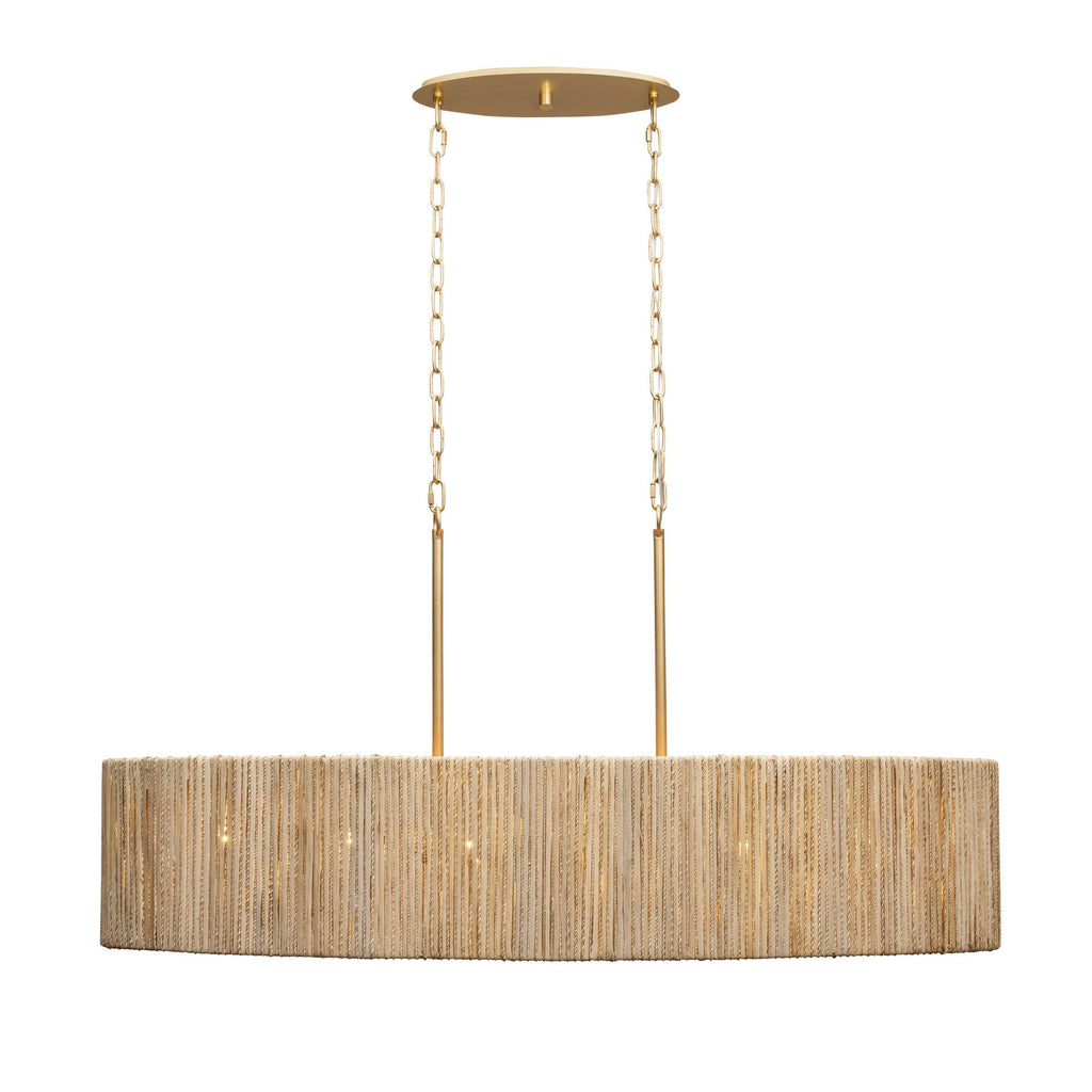 Jacob's Ladder 6 Light   Linear Pendant - French Gold
