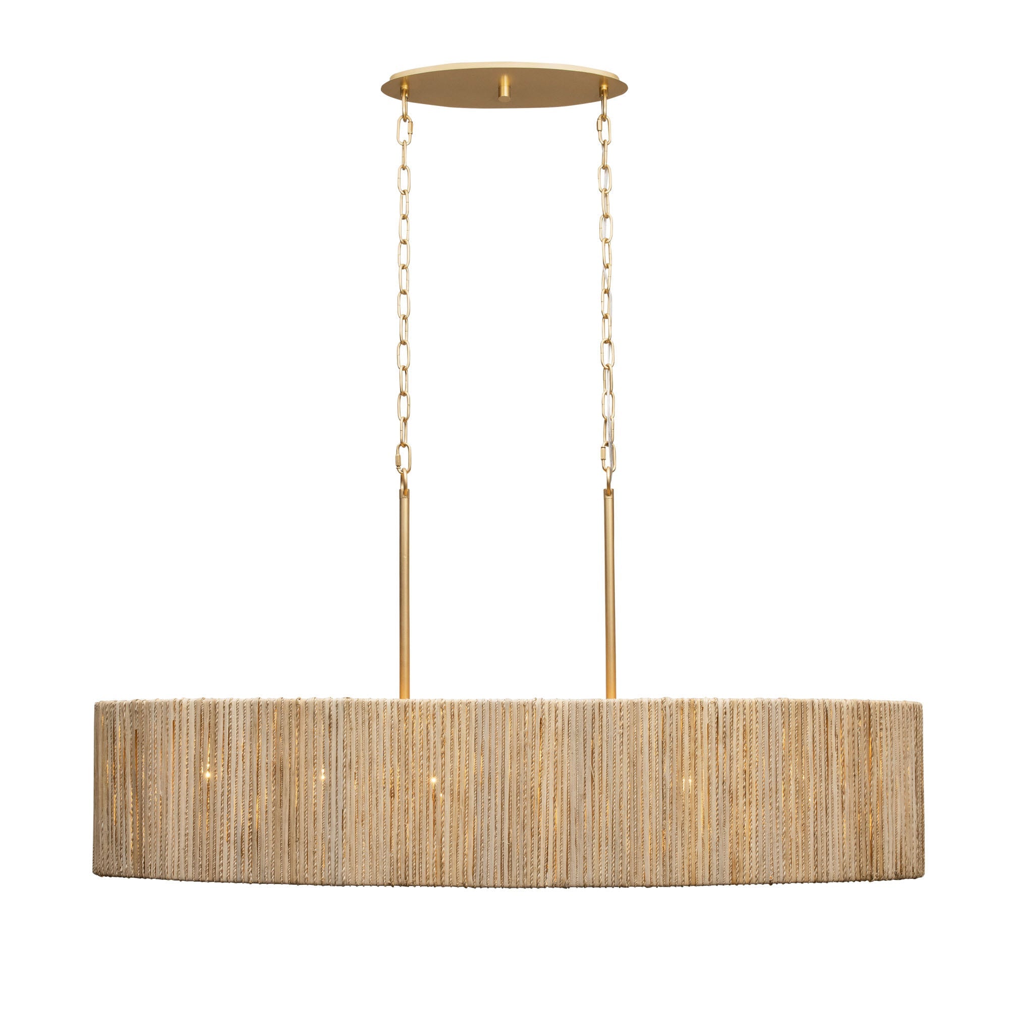 Jacob's Ladder 6 Light   Linear Pendant - French Gold