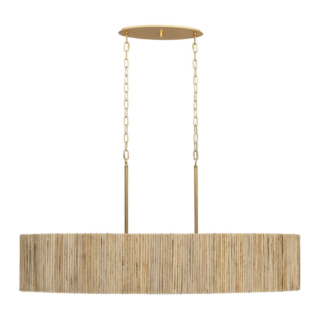 Jacob's Ladder 6 Light   Linear Pendant - French Gold