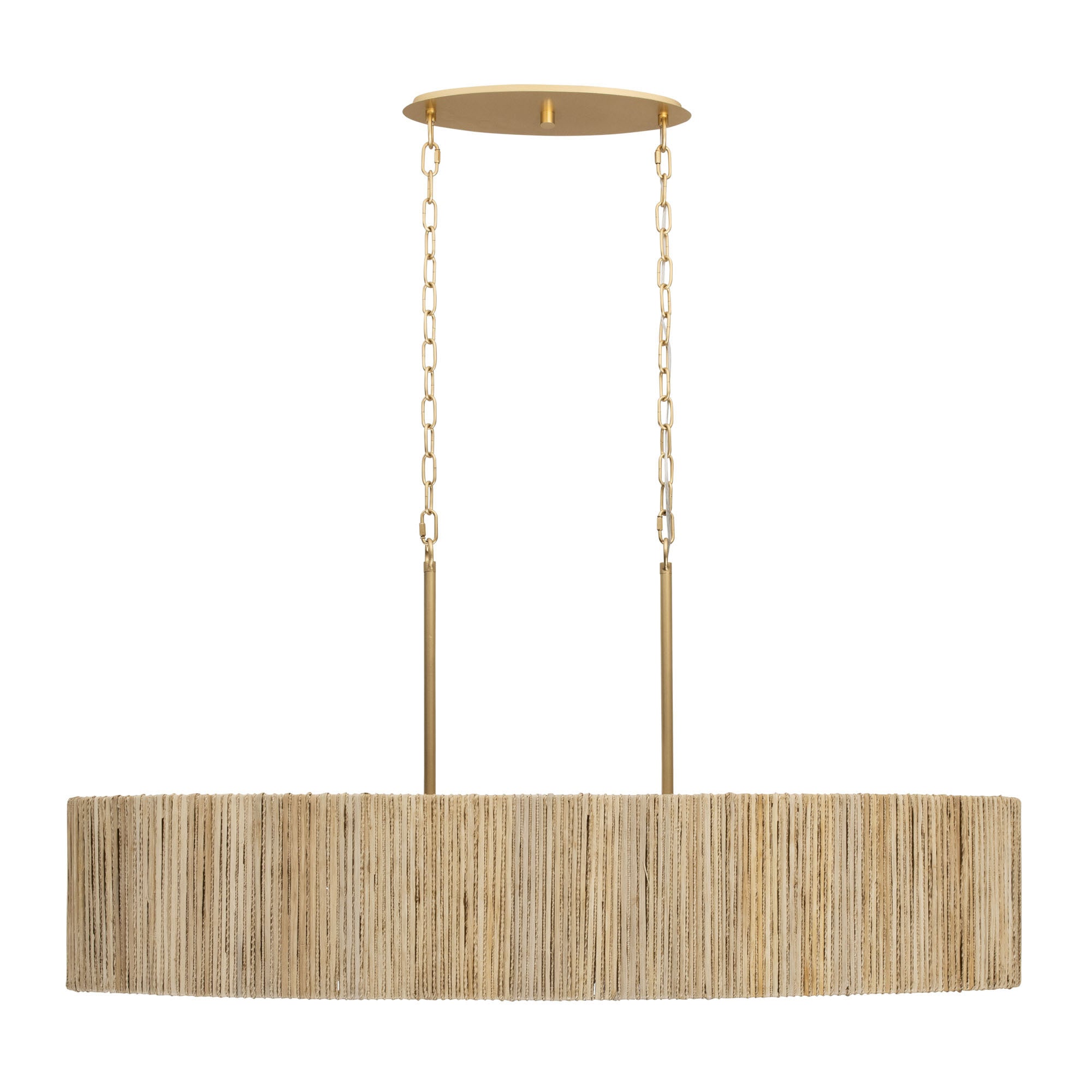 Jacob's Ladder 6 Light   Linear Pendant - French Gold