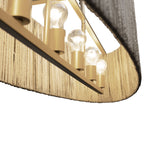 Jacob's Ladder 6 Light   Linear Pendant - French Gold