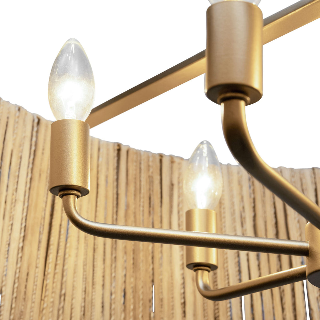 Jacob's Ladder 6 Light   Pendant - French Gold