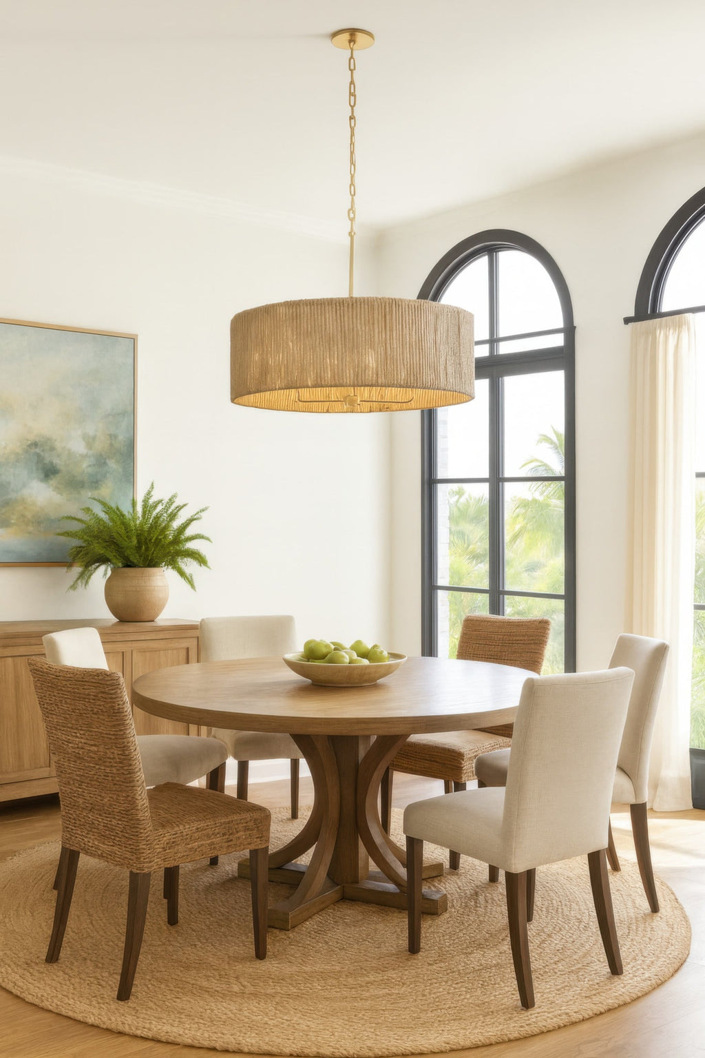 Jacob's Ladder 6 Light   Pendant - French Gold