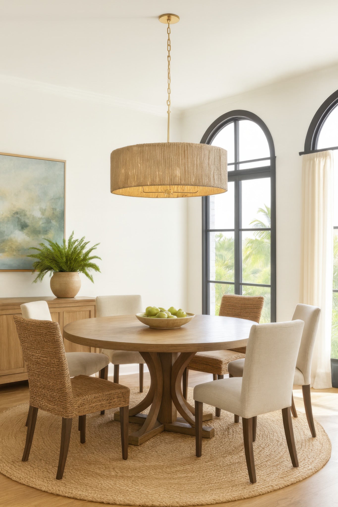 Jacob's Ladder 6 Light   Pendant - French Gold