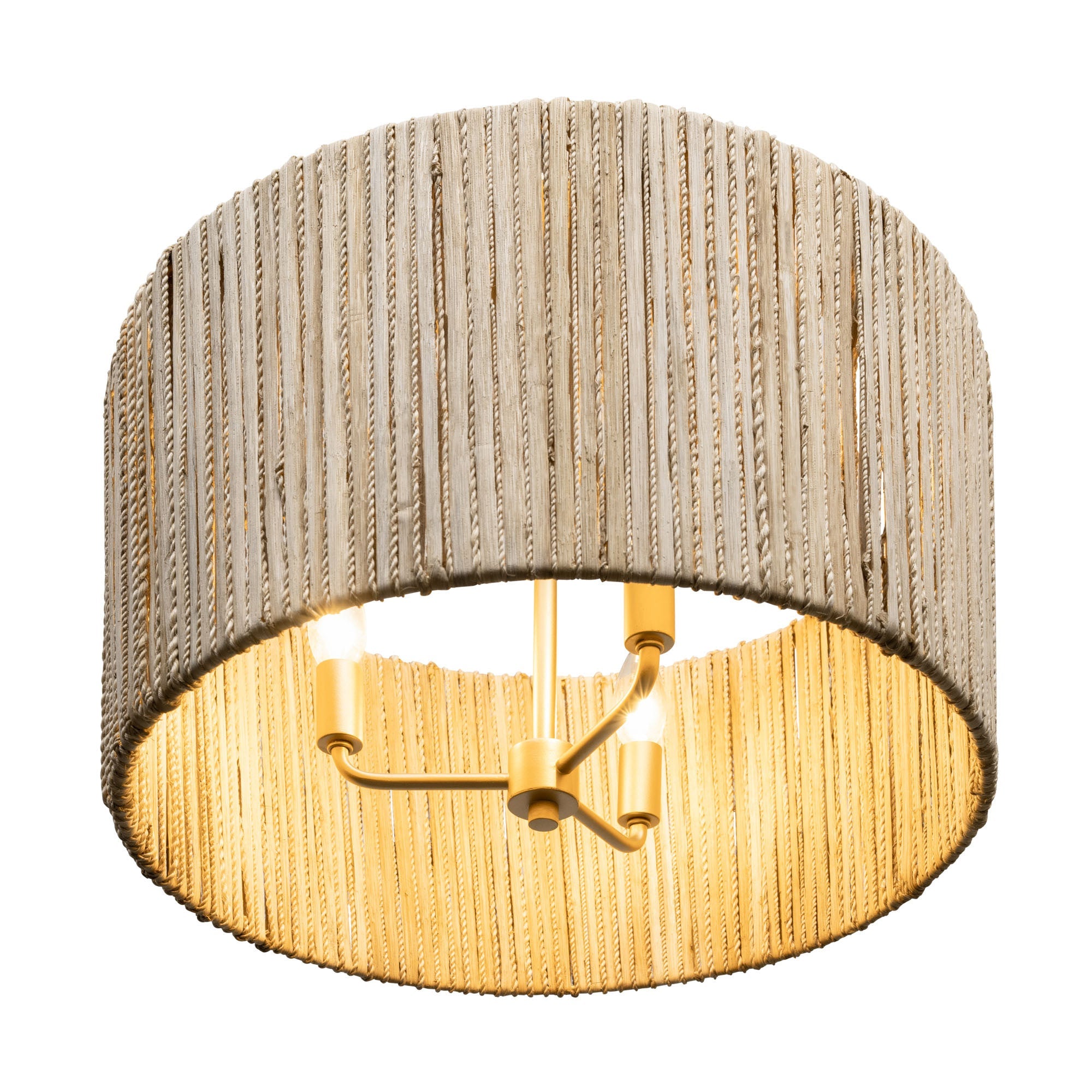 Jacob's Ladder 3 Light   Semi-Flush - French Gold