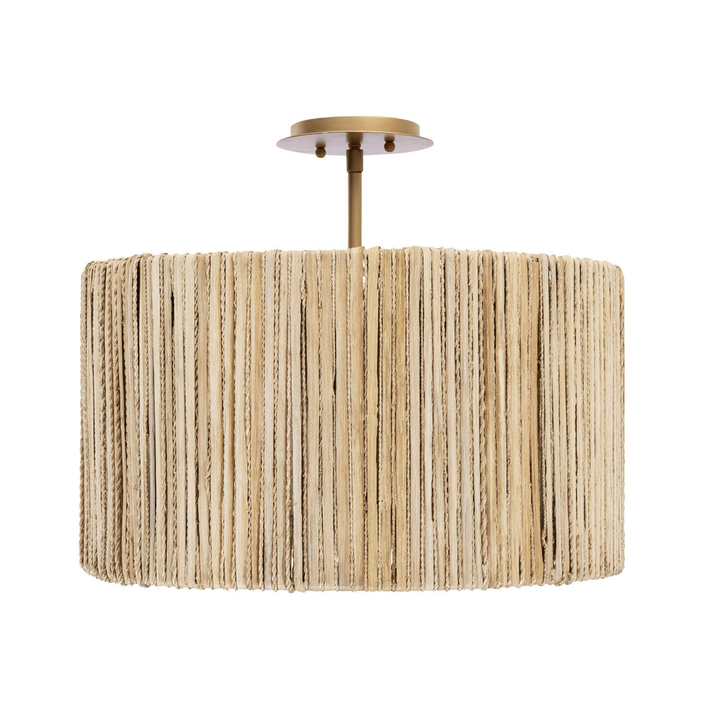Jacob's Ladder 3 Light   Semi-Flush - French Gold
