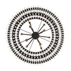 Park Row 10 Light 2-Tier Chandelier - Matte Black/French Gold