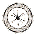 Park Row 14 Light 2-Tier Chandelier - Matte Black/French Gold