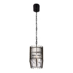 Park Row 5 Light   Linear Pendant - Matte Black/French Gold
