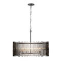 Park Row 10 Light   Pendant - Matte Black/French Gold