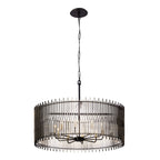 Park Row 10 Light   Pendant - Matte Black/French Gold