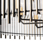 Park Row 10 Light   Pendant - Matte Black/French Gold