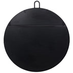 Stopwatch 30-in Round Accent Mirror - Black