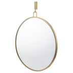 Stopwatch 30-in Round Accent Mirror - Gold