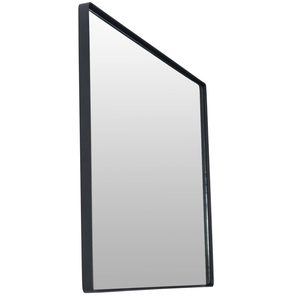 Kye 24x30 Rectangular Rounded Wall Mirror - Black