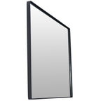 Kye 24x30 Rectangular Rounded Wall Mirror - Black