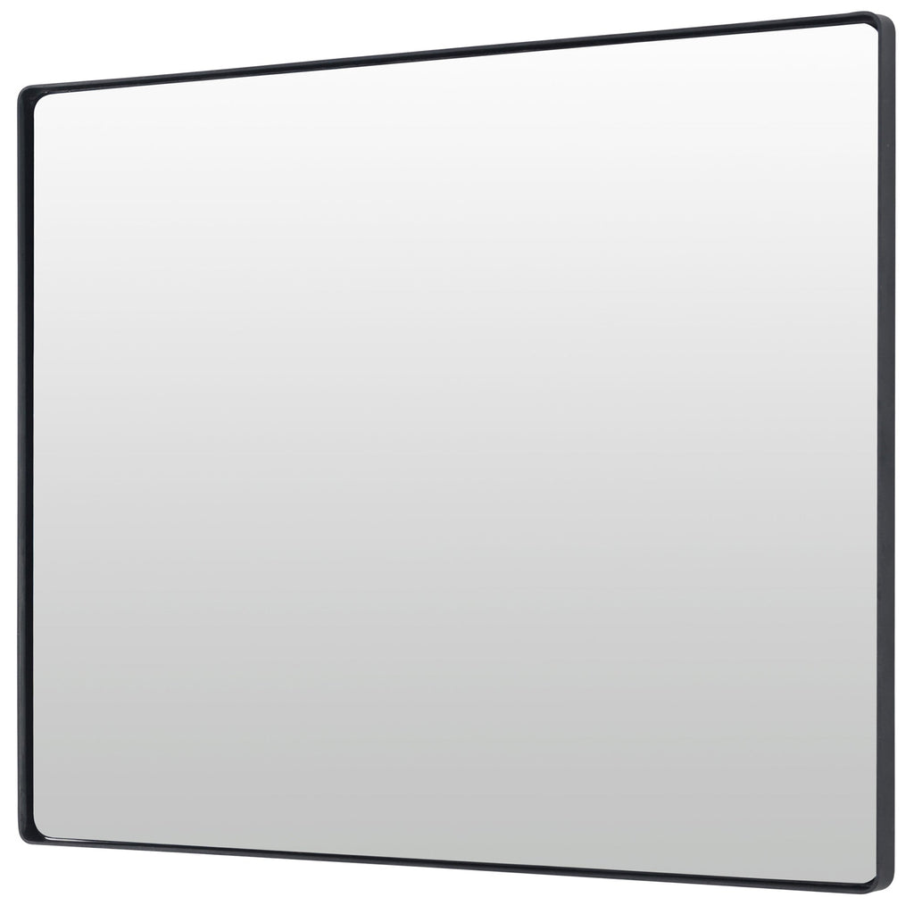 Kye 24x30 Rectangular Rounded Wall Mirror - Black