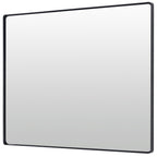 Kye 24x30 Rectangular Rounded Wall Mirror - Black