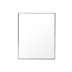 Kye 30x24 Rounded Rectangular Wall Mirror - Polished Nickel