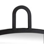 Stopwatch 40-in Round Mirror - Black