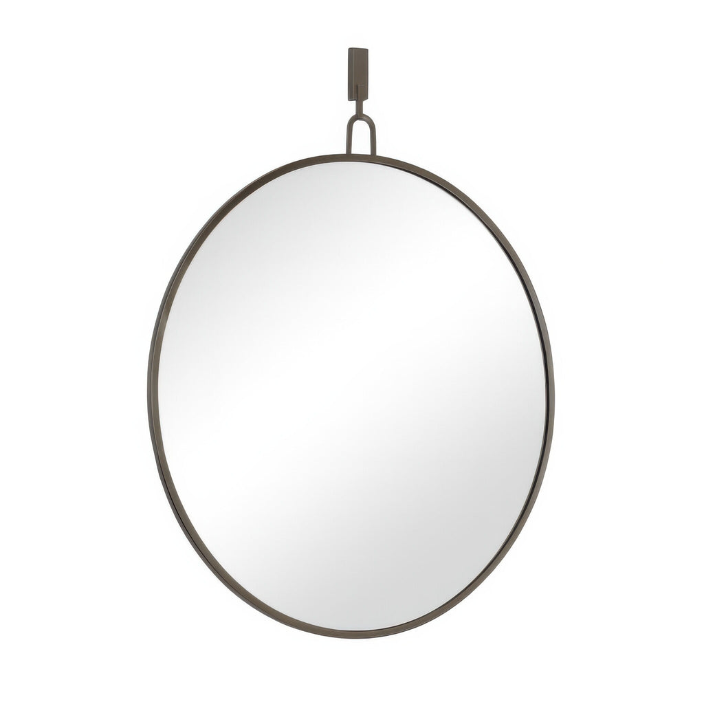 Stopwatch 40-in Round Mirror - Bronze