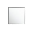 Kye 30x30 Rounded Square Wall Mirror - Black
