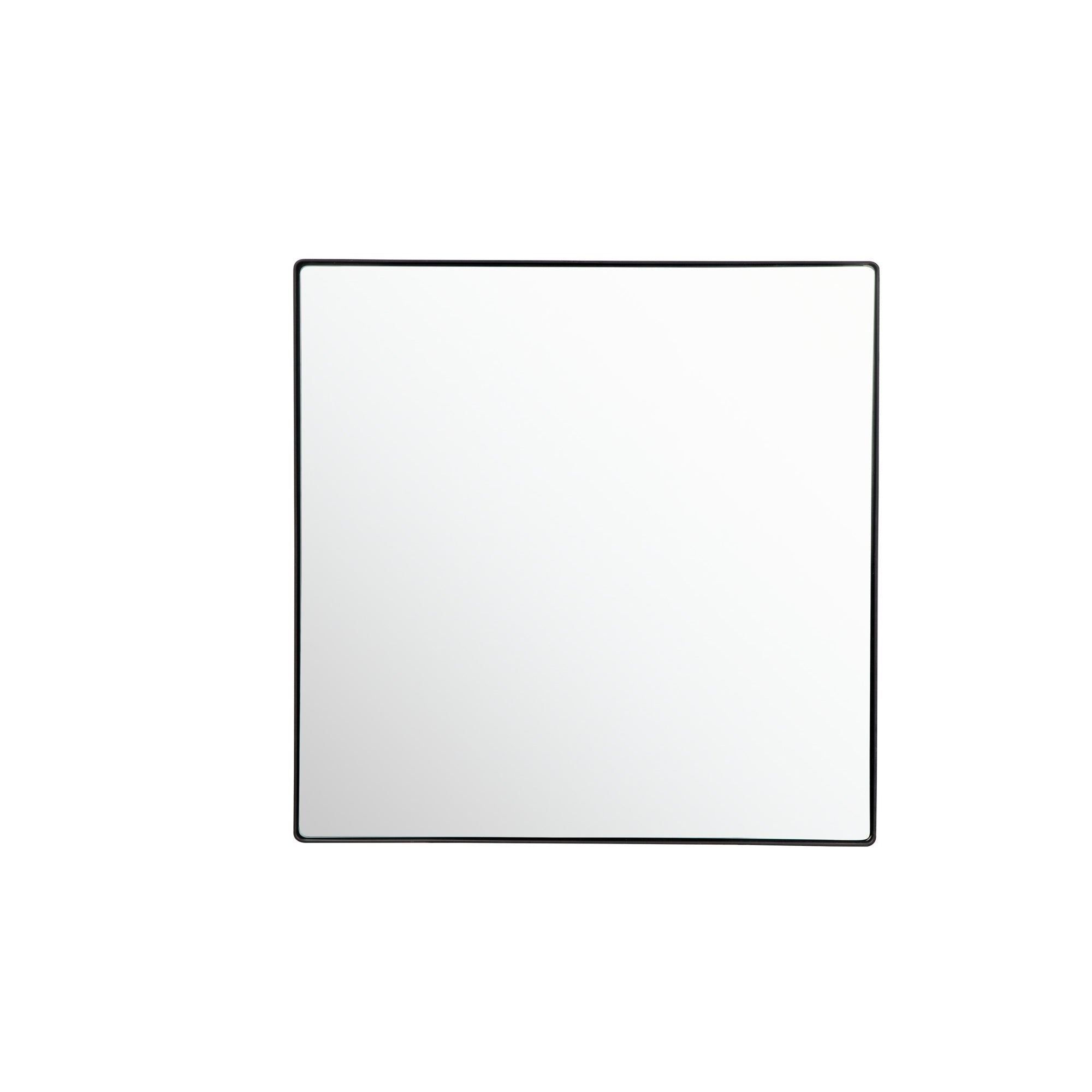Kye 30x30 Rounded Square Wall Mirror - Black