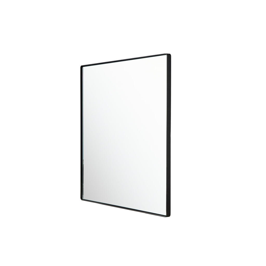 Kye 30x30 Rounded Square Wall Mirror - Black