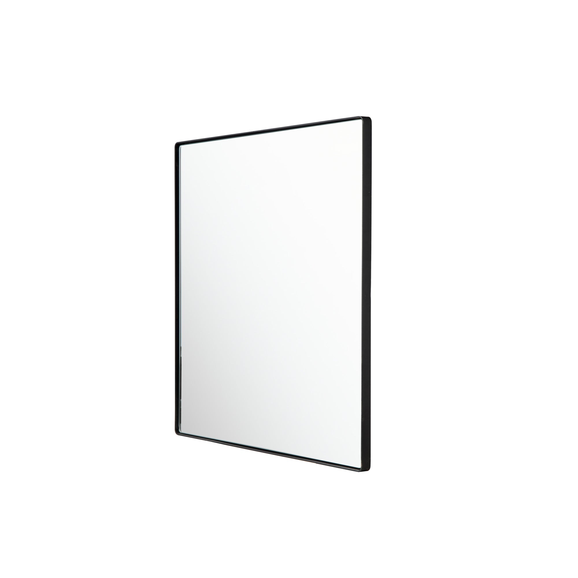 Kye 30x30 Rounded Square Wall Mirror - Black