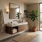 Kye 24x30 Rectangular Rounded Wall Mirror - Bronze