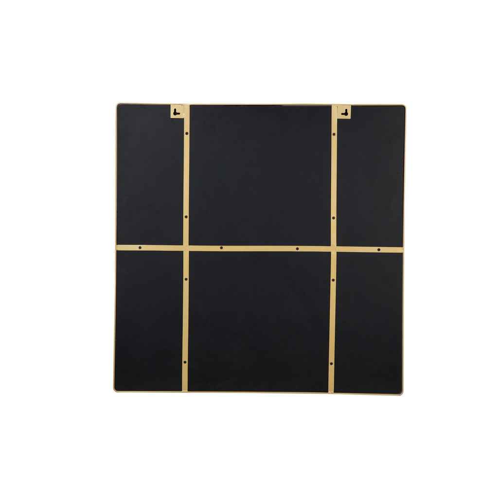 Kye 30x30 Rounded Square Wall Mirror - Gold