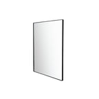 Kye 40x40 Rounded Square Wall Mirror - Black