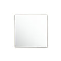 Kye 40x40 Rounded Square Wall Mirror - Bronze