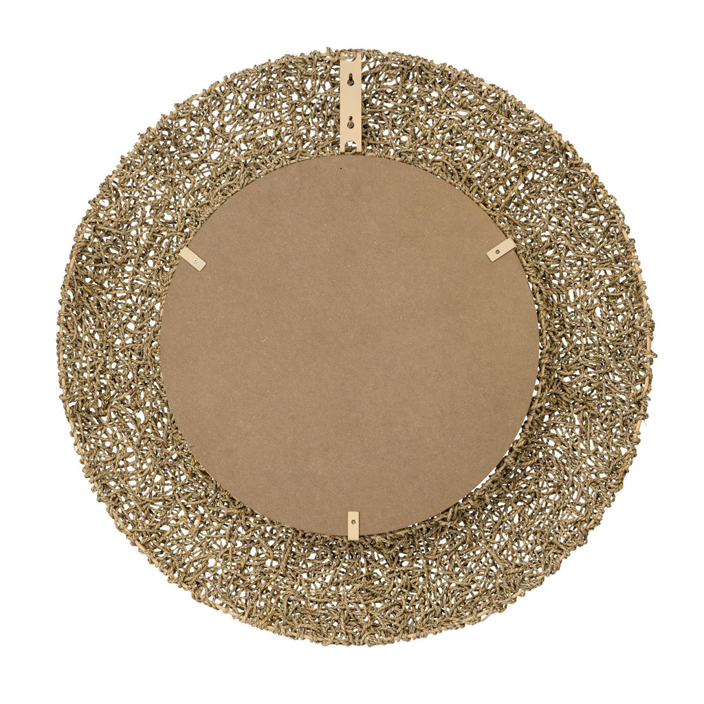 Tangled 33-in Wall Mirror - Natural Rope