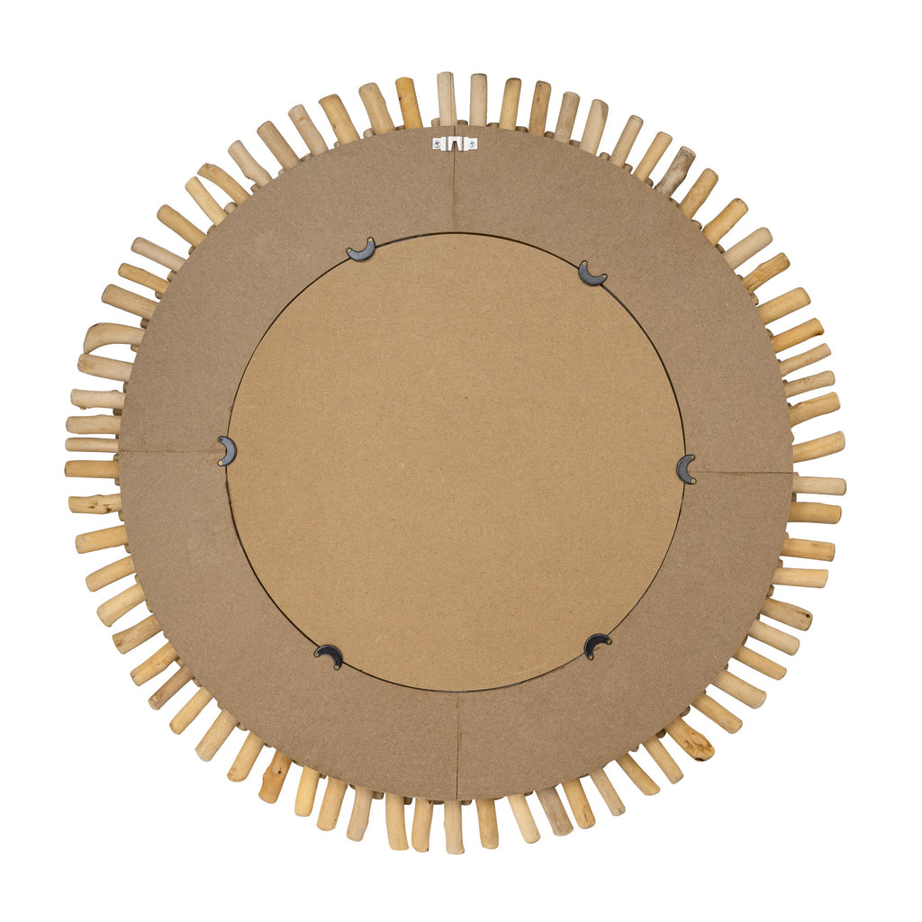 Drifter 34-in Wall Mirror - Natural Driftwood
