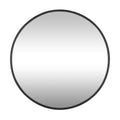 Cottage 30-in Round Mirror - Black