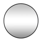 Cottage 30-in Round Mirror - Black