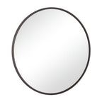 Cottage 30-in Round Mirror - Bronze