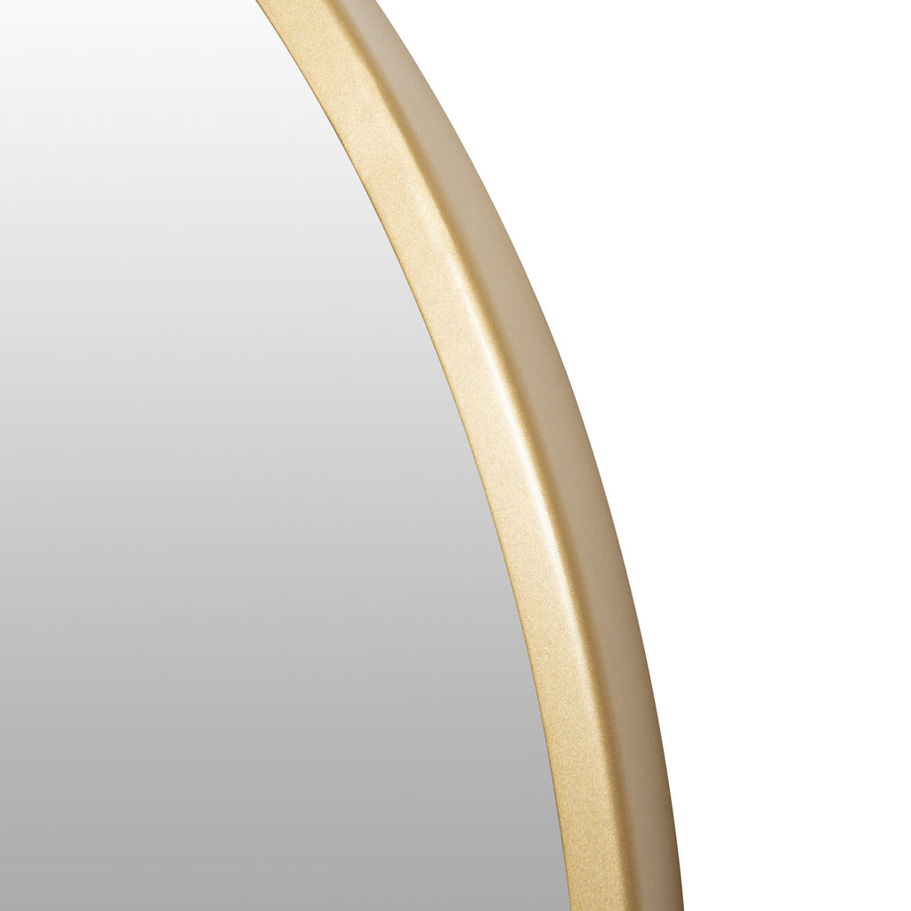 Cottage 30-in Round Mirror - Gold