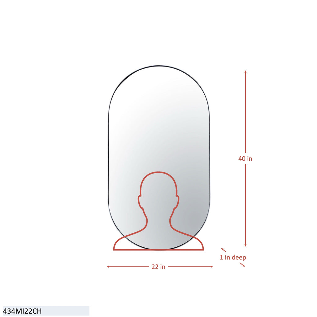 Capsule 22x40 Mirror - Chrome