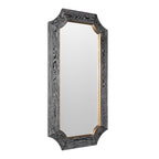 Farra 28x54 Wall Mirror - Cerused Black/Weathered Brass