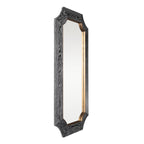 Farra 28x54 Wall Mirror - Cerused Black/Weathered Brass