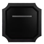 Farra 36x36 Wall Mirror - Cerused Black/Weathered Brass
