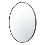 Tablet 30-in Round Wall Mirror - Black